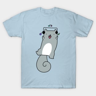 Dancing Headphones Squirrel T-Shirt